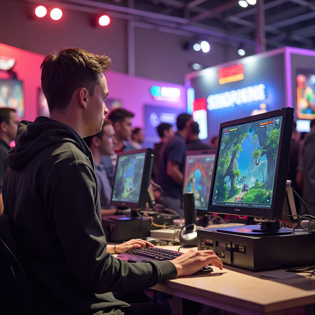 Indie developers showcasing games